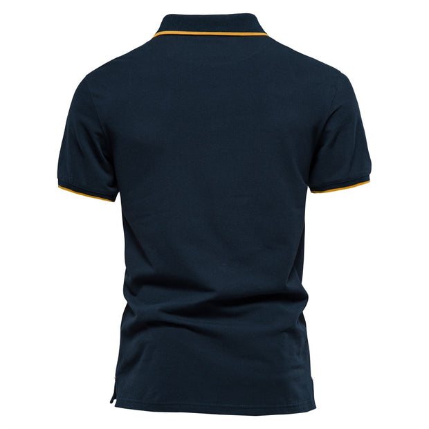 West Louis™ Brand Cotton Business Style Polo Shirt