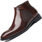 West Louis™ Business Elegant Leather Pointed Chukka Shoes