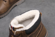 West Louis™ Designer Handmade Faux Fur Leather Winter Boots