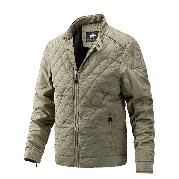 West Louis™ Solid Windproof Outwear Bomber Jacket