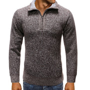 West Louis™ Knitted Neck Zipper Sweater
