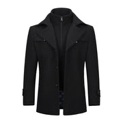 West Louis™ Double Collar Single Breasted Coat