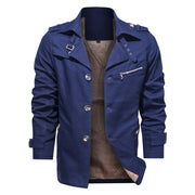 West Louis™ Lapel Fashion Single Breasted Trench Coat