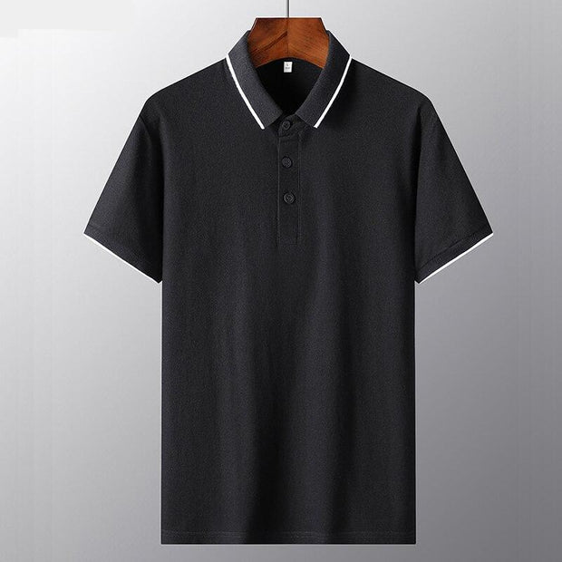 West Louis™ Solid Golf Summer Cotton Polo Shirt