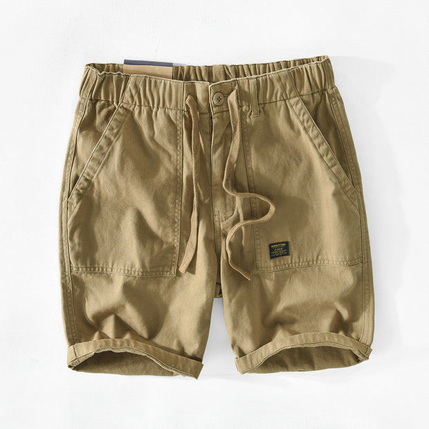 West Louis™ Solid Color Cotton Casual Shorts