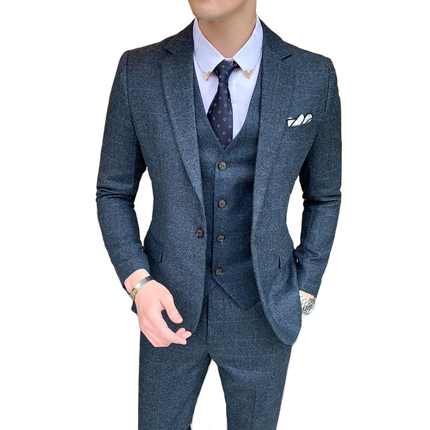 West Louis™ High End Business-Men British 3 Piece Suit