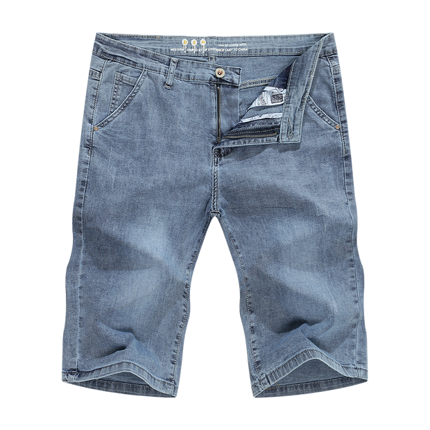 West Louis™ Light Blue Regular Stretchy Denim Shorts