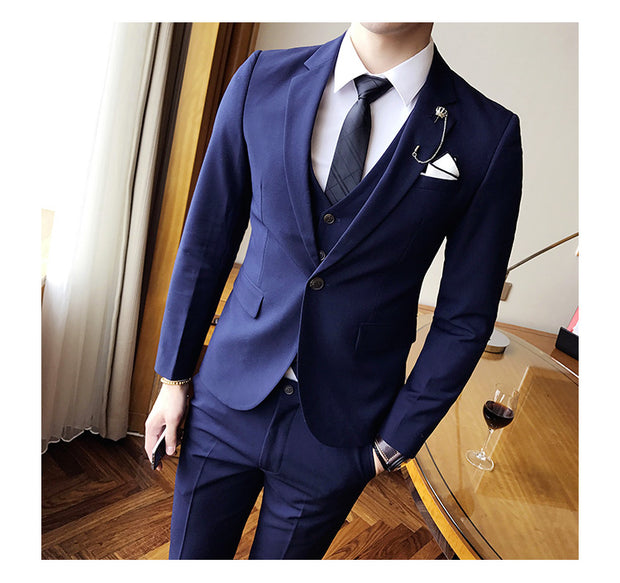 West Louis™ Designer Business 3 Piece Suit