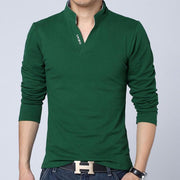 West Louis™ Long Sleeve Slim Fit T Shirt Green / S - West Louis