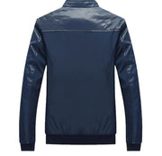 West Louis™ Business PU Leather Slim Jacket  - West Louis