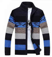 West Louis™ Knitted Sweater Cardigan Blue / M - West Louis