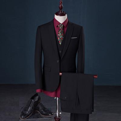 West Louis™ - Luxury Slim Fit 3-pieces Suit Black / S - West Louis