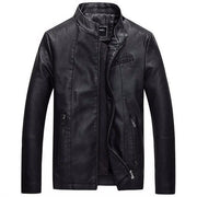 West Louis™ Bomber Leather Men Jackets Black / S - West Louis