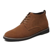 West Louis™ Solid Suede Leather Men Shoes Khaki / 6 - West Louis