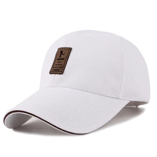 West Louis™ Cotton Casual Golf Hat White - West Louis
