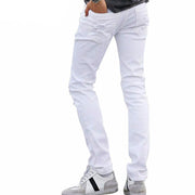 West Louis™ Fashion White Ripped Jeans  - West Louis