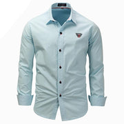 West Louis™ Solid Color Slim Fit Business Dress Shirt