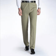 West Louis™ Business Casual Leisure Long Trousers Light Green / 29 - West Louis