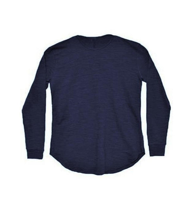 West Louis™ Fashion Elastic Soft Long Sleeve T Shirts Navy blue / XL - West Louis