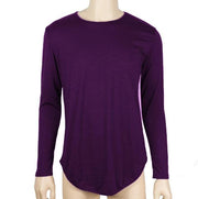 West Louis™ Fashion Elastic Soft Long Sleeve T Shirts Purple / XL - West Louis