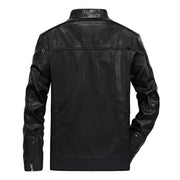 West Louis™ Classical Motorcycle Men Leather Jacket  - West Louis