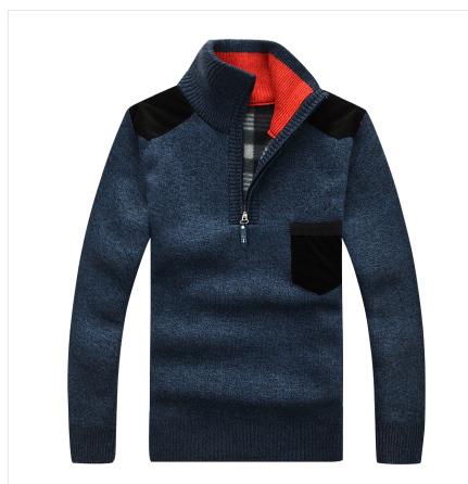 West Louis™ Cashmere Cotton Sweater Blue / M - West Louis