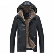 West Louis™ Detachable Slim Fashion Leather Jacket Black / M - West Louis