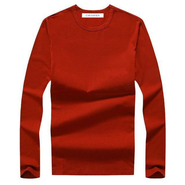 West Louis™ Cotton Male Long Sleeves Shirt Red / L - West Louis