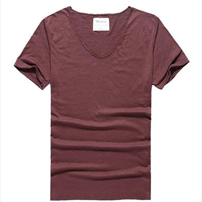 West Louis™ Cotton Bamboo Short Sleeve Tee red wine / S - West Louis