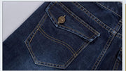 West Louis™ Denim Casual Blue Jeans  - West Louis