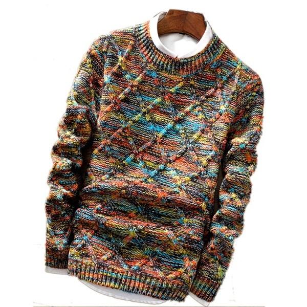 West Louis™ Knitwear Casual Autumn Sweater Colorful / XL - West Louis