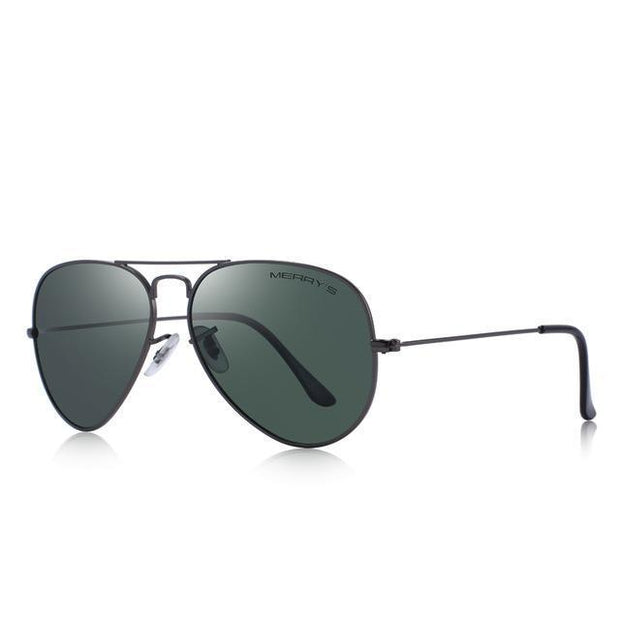 West Louis™ Classic Pilot Polarized Sunglasses Gray Green - West Louis
