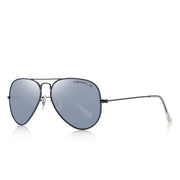 West Louis™ Classic Pilot Polarized Sunglasses Silver - West Louis