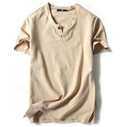 West Louis™ Button Decor Trend T-Shirts Beige / L - West Louis