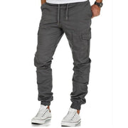 West Louis™ Multi-Pocket Cargo Trousers GRAY / M - West Louis
