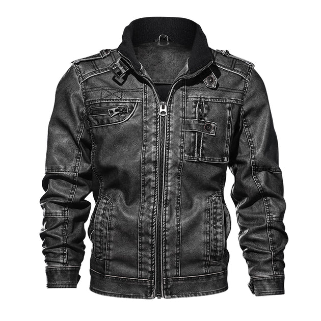 West Louis - West Louis™ Branded Military Leather Jacket 👌 Now 50