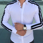 West Louis™ Fashion Luxury Side Stripe Shirt