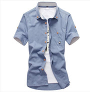 West Louis™ Embroidery Short Sleeve Color Shirts