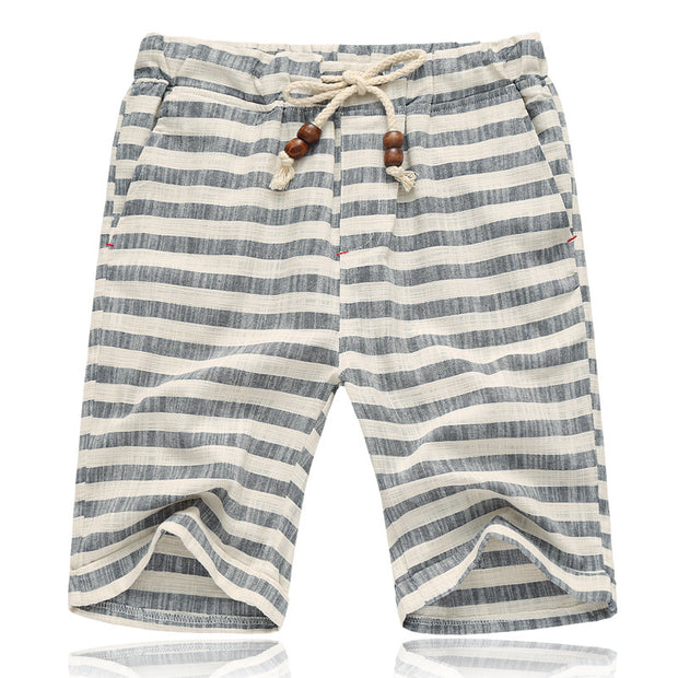 West Louis™ Cotton Linen Stripe Shorts