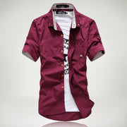 West Louis™ Embroidery Short Sleeve Color Shirts