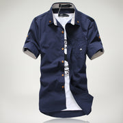 West Louis™ Embroidery Short Sleeve Color Shirts