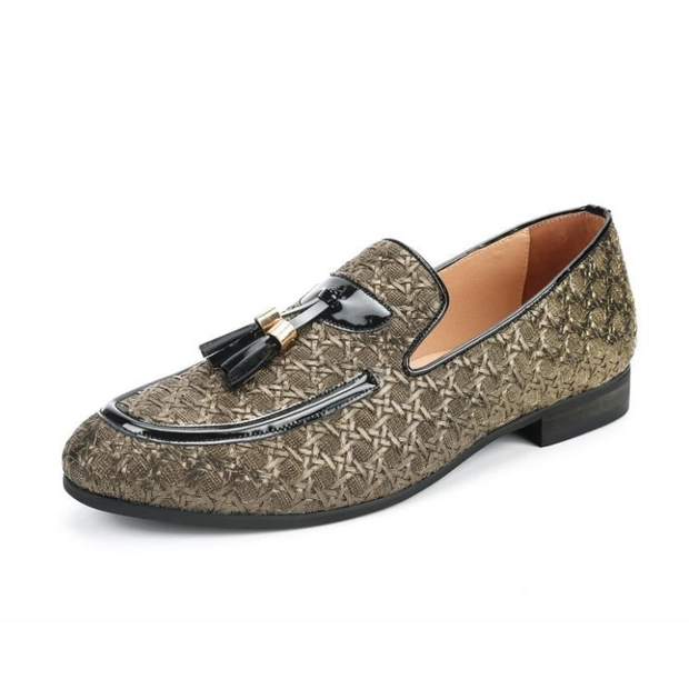 West Louis™ Elegant Braid Leather Loafers
