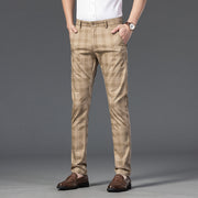 West Louis™ Brand Plaid Business-Men Style Dress Pants