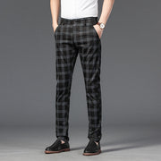 West Louis™ Brand Plaid Business-Men Style Dress Pants