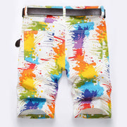 West Louis™ Fancy Color Painted Jeans Short