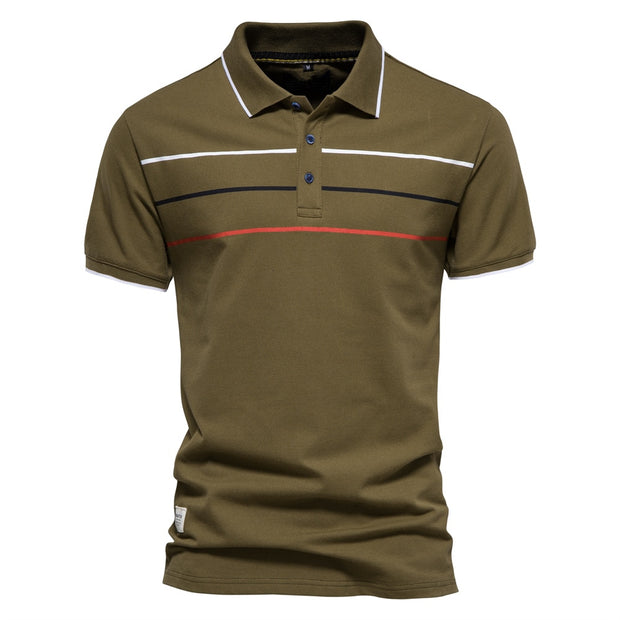 West Louis™ Brand Cotton Business Style Polo Shirt