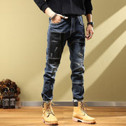 West Louis™ Fashion Handsome Personality Retro Patchwork Jeans