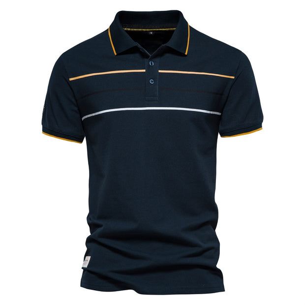 West Louis™ Brand Cotton Business Style Polo Shirt