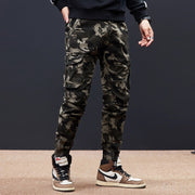 West Louis™ Streetwear Elastic Multi Pockets Camo Jogger Pants