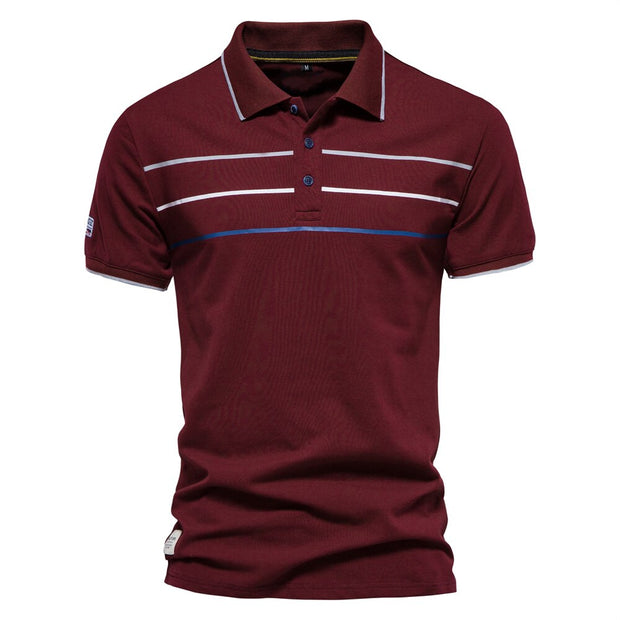 West Louis™ Brand Cotton Business Style Polo Shirt